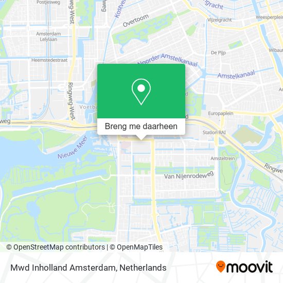 Mwd Inholland Amsterdam kaart