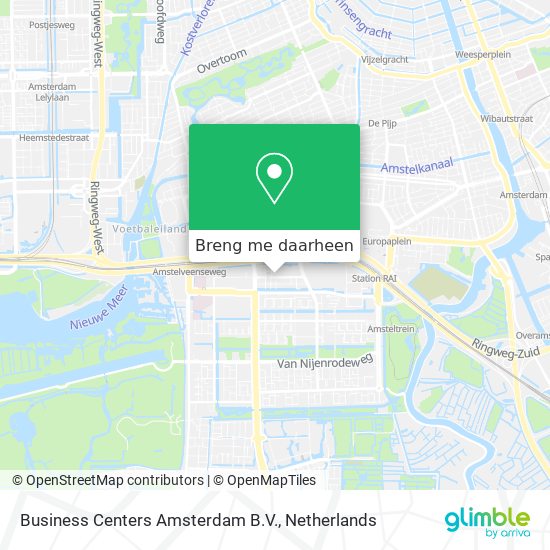 Business Centers Amsterdam B.V. kaart