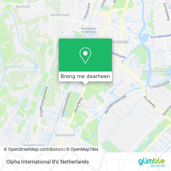 Olpha International BV kaart