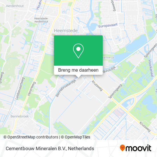 Cementbouw Mineralen B.V. kaart