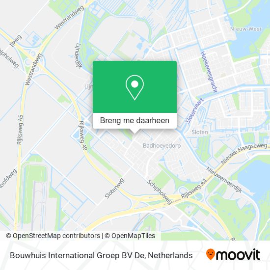 Bouwhuis International Groep BV De kaart