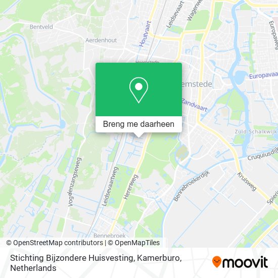 Stichting Bijzondere Huisvesting, Kamerburo kaart