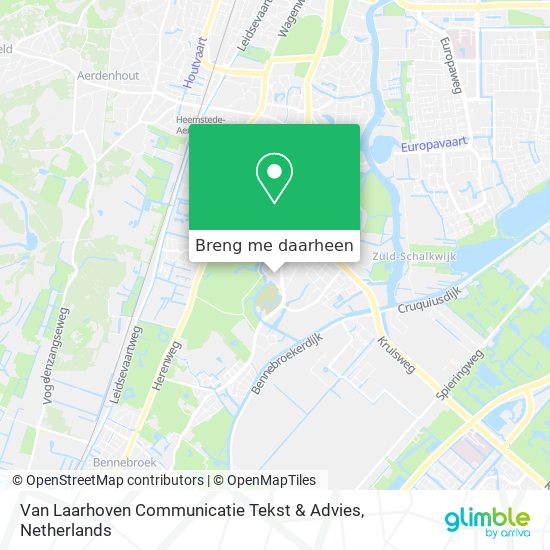 Van Laarhoven Communicatie Tekst & Advies kaart