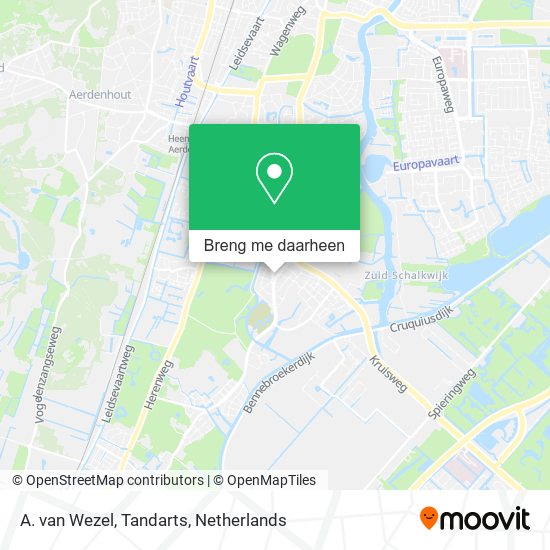 A. van Wezel, Tandarts kaart