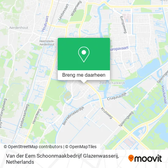 Van der Eem Schoonmaakbedrijf Glazenwasserij kaart