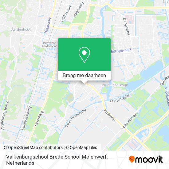 Valkenburgschool Brede School Molenwerf kaart