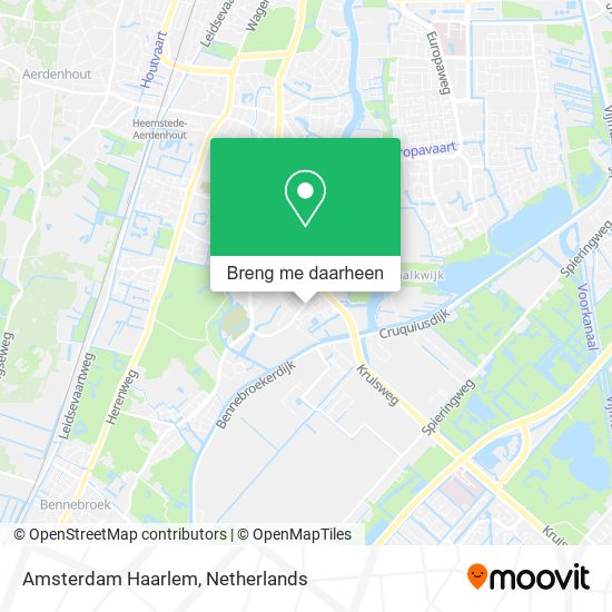 Amsterdam Haarlem kaart