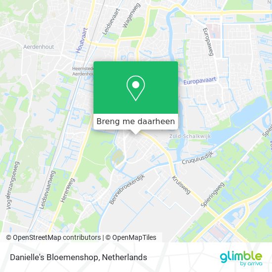 Danielle's Bloemenshop kaart