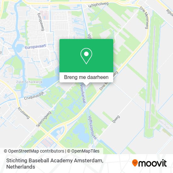 Stichting Baseball Academy Amsterdam kaart