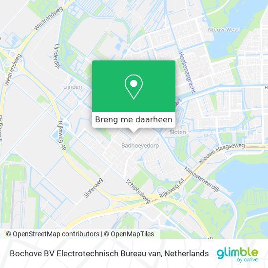 Bochove BV Electrotechnisch Bureau van kaart
