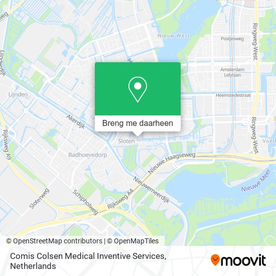 Comis Colsen Medical Inventive Services kaart