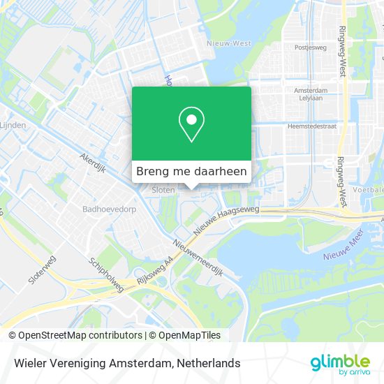 Wieler Vereniging Amsterdam kaart