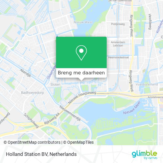 Holland Station BV kaart