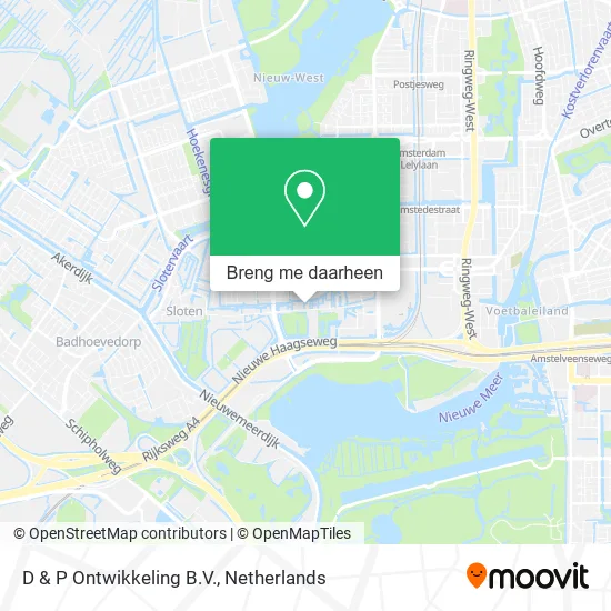 D & P Ontwikkeling B.V. kaart