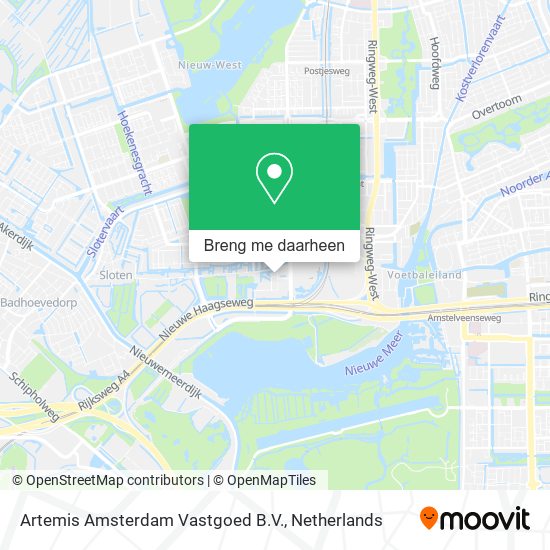 Artemis Amsterdam Vastgoed B.V. kaart