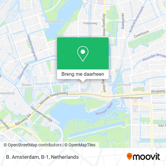 B. Amsterdam, B-1 kaart