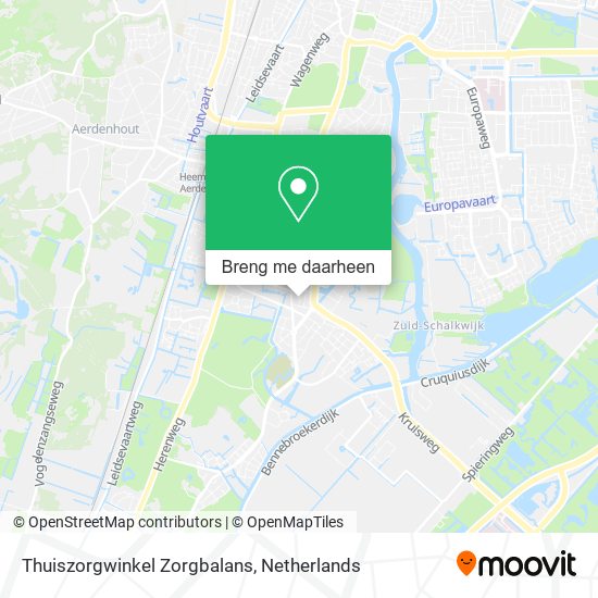 Thuiszorgwinkel Zorgbalans kaart