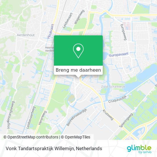 Vonk Tandartspraktijk Willemijn kaart