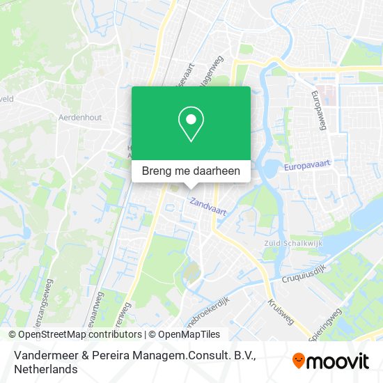 Vandermeer & Pereira Managem.Consult. B.V. kaart