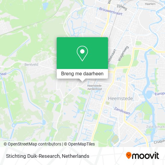 Stichting Duik-Research kaart