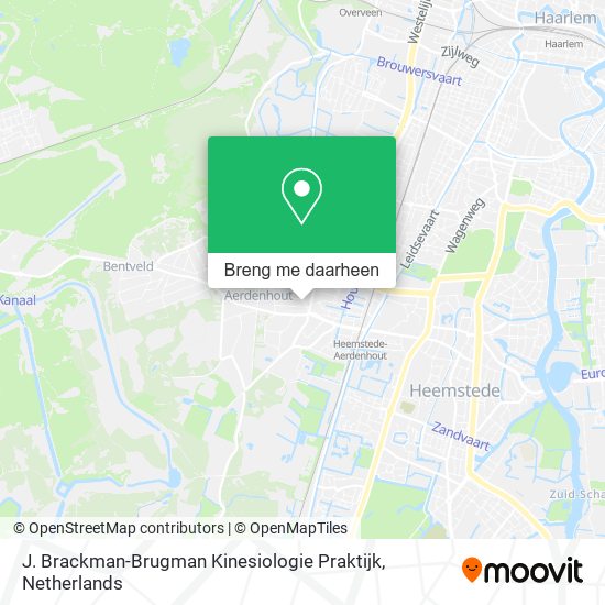 J. Brackman-Brugman Kinesiologie Praktijk kaart
