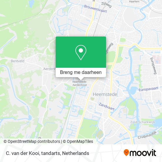 C. van der Kooi, tandarts kaart