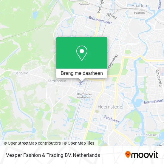 Vesper Fashion & Trading BV kaart