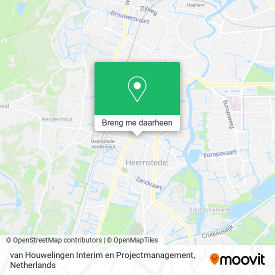 van Houwelingen Interim en Projectmanagement kaart