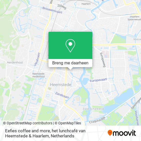 Eefies coffee and more, het lunchcafé van Heemstede & Haarlem kaart