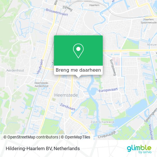 Hildering-Haarlem BV kaart