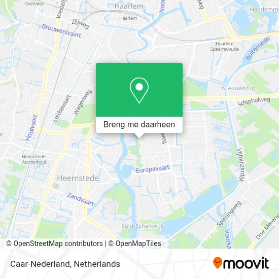 Caar-Nederland kaart