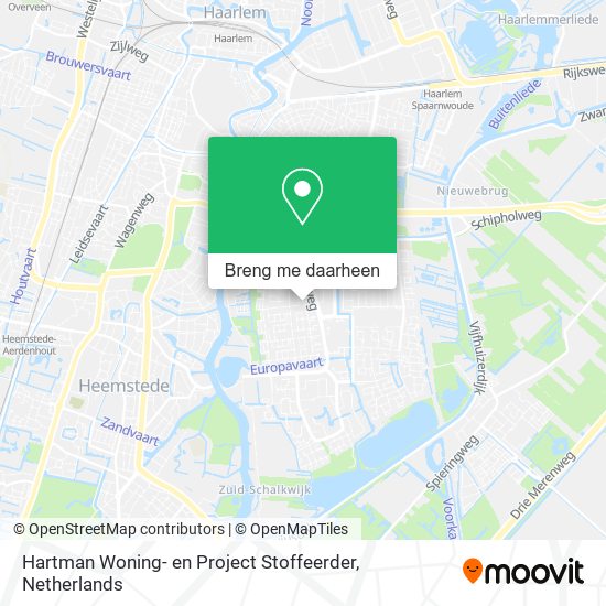 Hartman Woning- en Project Stoffeerder kaart