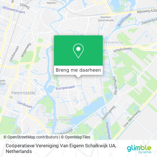 Coöperatieve Vereniging Van Eigenn Schalkwijk UA kaart