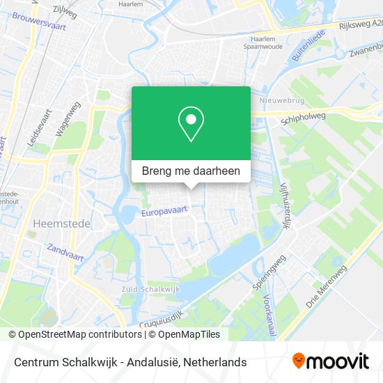 Centrum Schalkwijk - Andalusië kaart