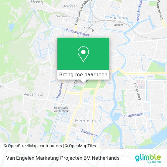 Van Engelen Marketing Projecten BV kaart