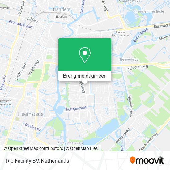 Rip Facility BV kaart