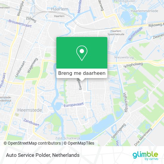 Auto Service Polder kaart