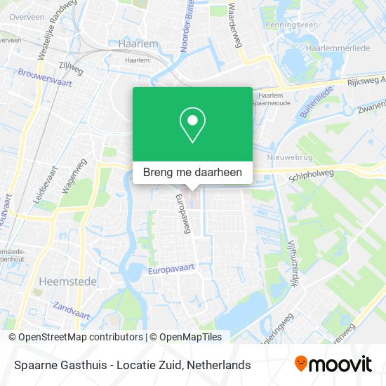 Spaarne Gasthuis - Locatie Zuid kaart