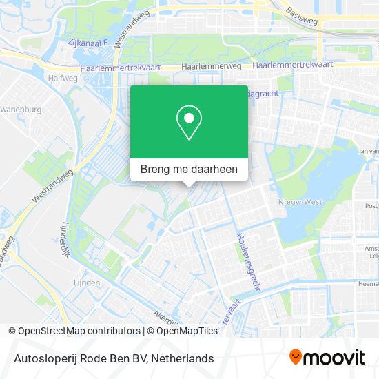 Autosloperij Rode Ben BV kaart