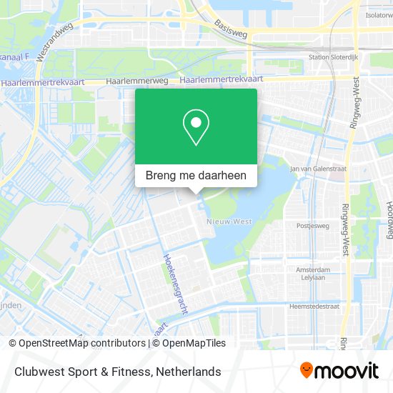 Clubwest Sport & Fitness kaart