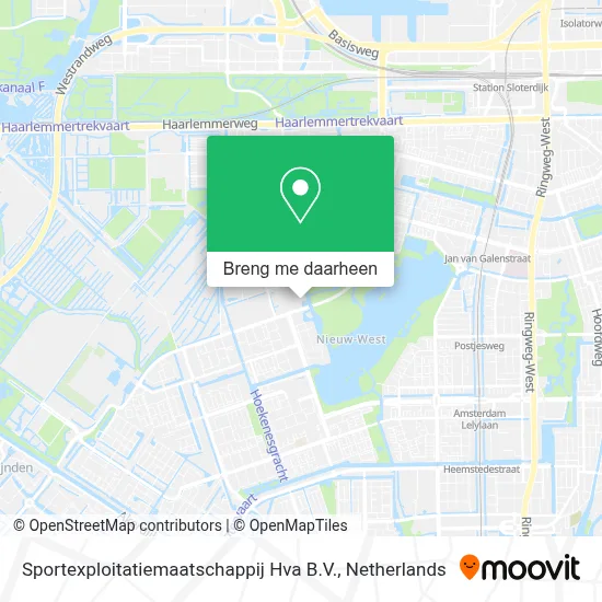 Sportexploitatiemaatschappij Hva B.V. kaart