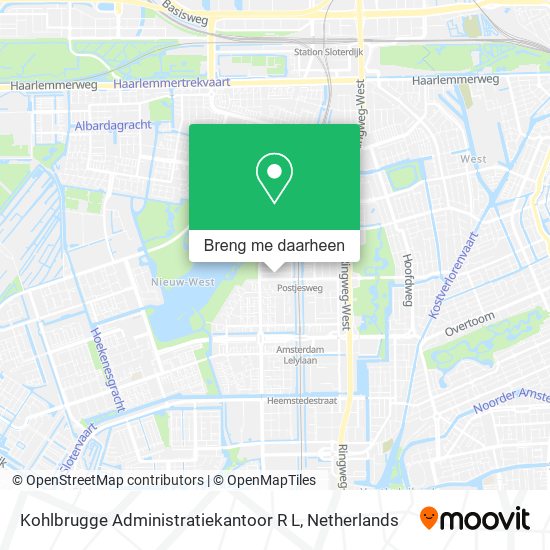 Kohlbrugge Administratiekantoor R L kaart