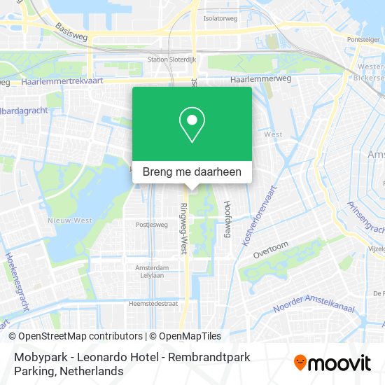 Mobypark - Leonardo Hotel - Rembrandtpark Parking kaart