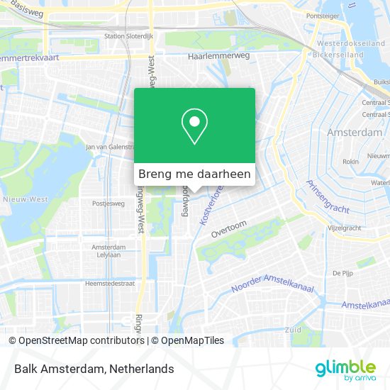 Balk Amsterdam kaart