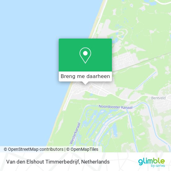 Van den Elshout Timmerbedrijf kaart