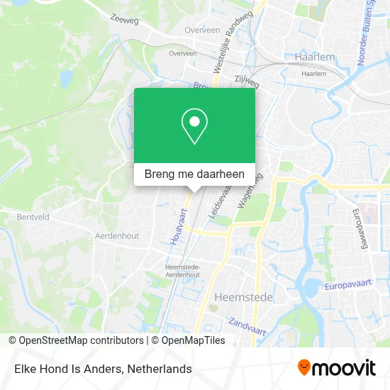 Elke Hond Is Anders kaart