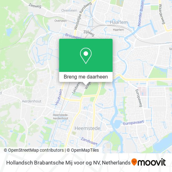 Hollandsch Brabantsche Mij voor og NV kaart