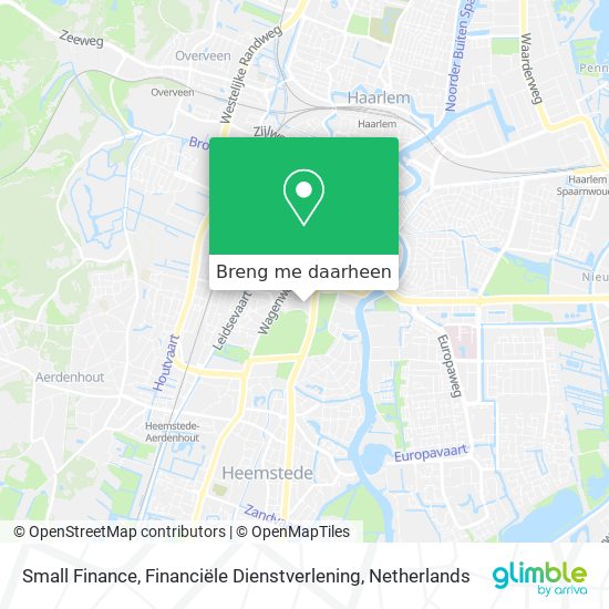 Small Finance, Financiële Dienstverlening kaart