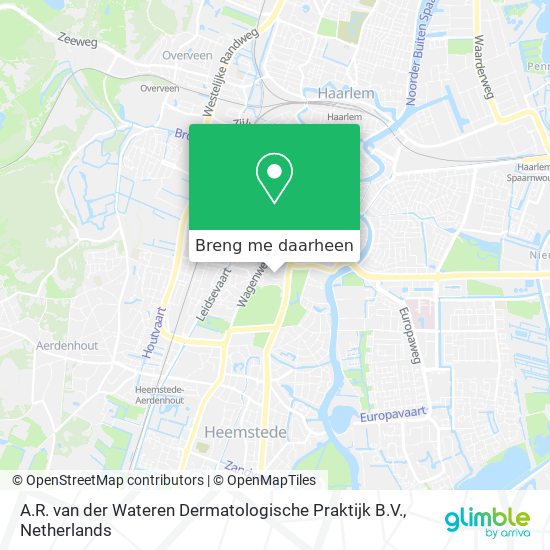 A.R. van der Wateren Dermatologische Praktijk B.V. kaart