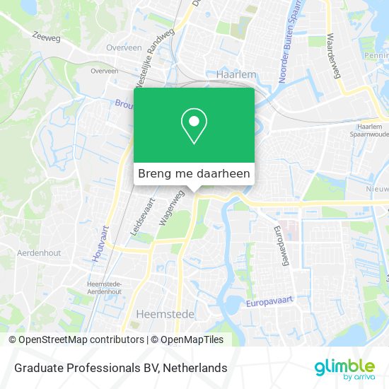 Graduate Professionals BV kaart